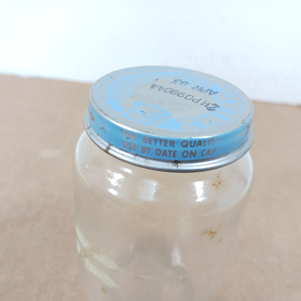 Vintage 1980s Baby Food Jars Lot Heinz Beech-Nut Glass Advertising Prop 3pc - Picture 11 of 16